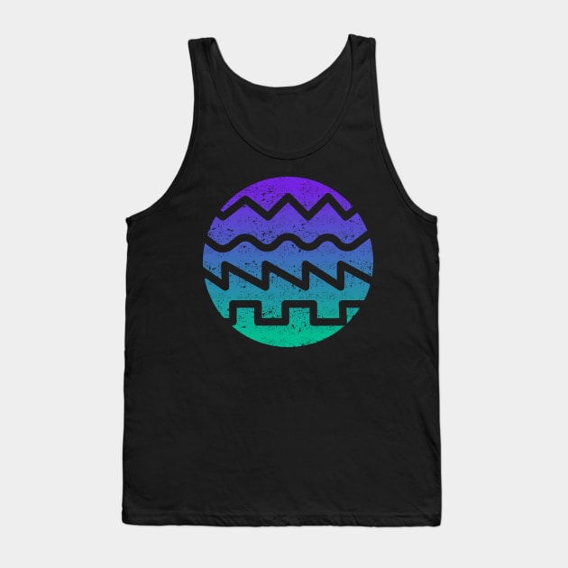 Synthesizer Waveform Tank Top by Mewzeek_T